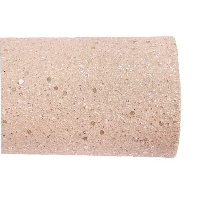 Blush Pink Frosty Chunky Glitter avec paillettes hexagonales