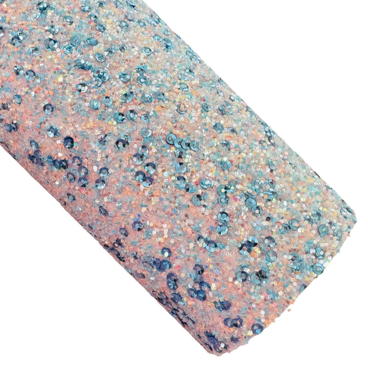 Baby Pink Aqua Sequin Chunky Glitter