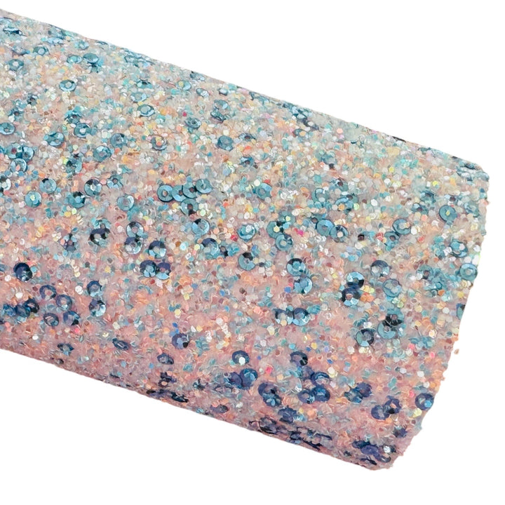 Baby Pink Aqua Sequin Chunky Glitter