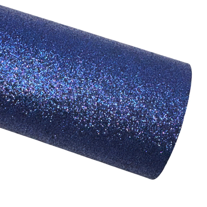 Navy Magenta Fine Glitter Fabric Sheet - Great for Button Earrings