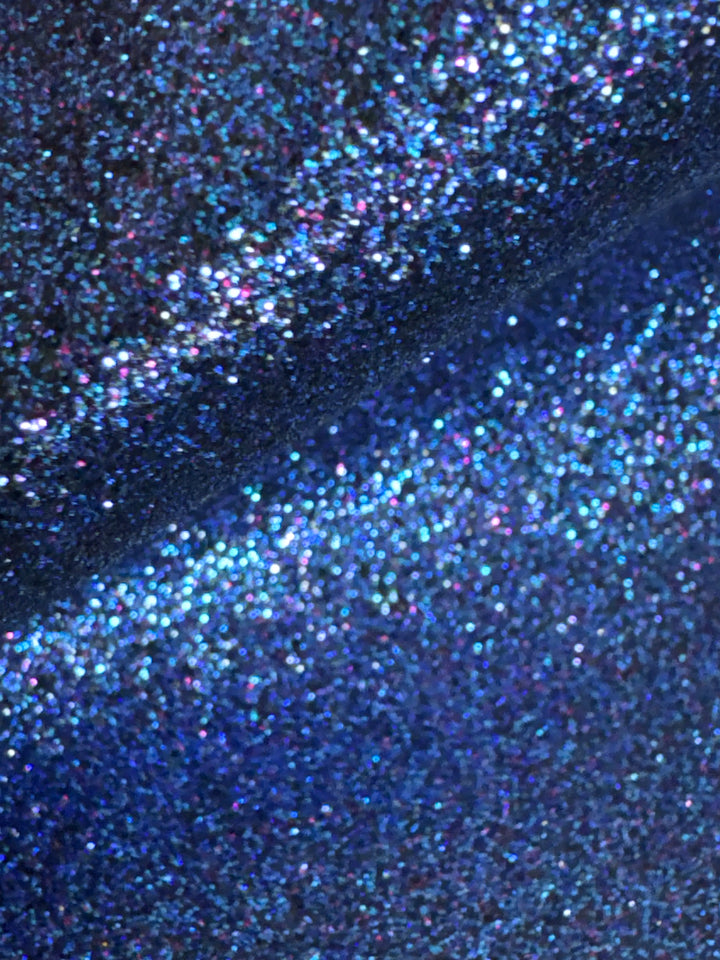 Navy Magenta Fine Glitter Fabric Sheet - Great for Button Earrings