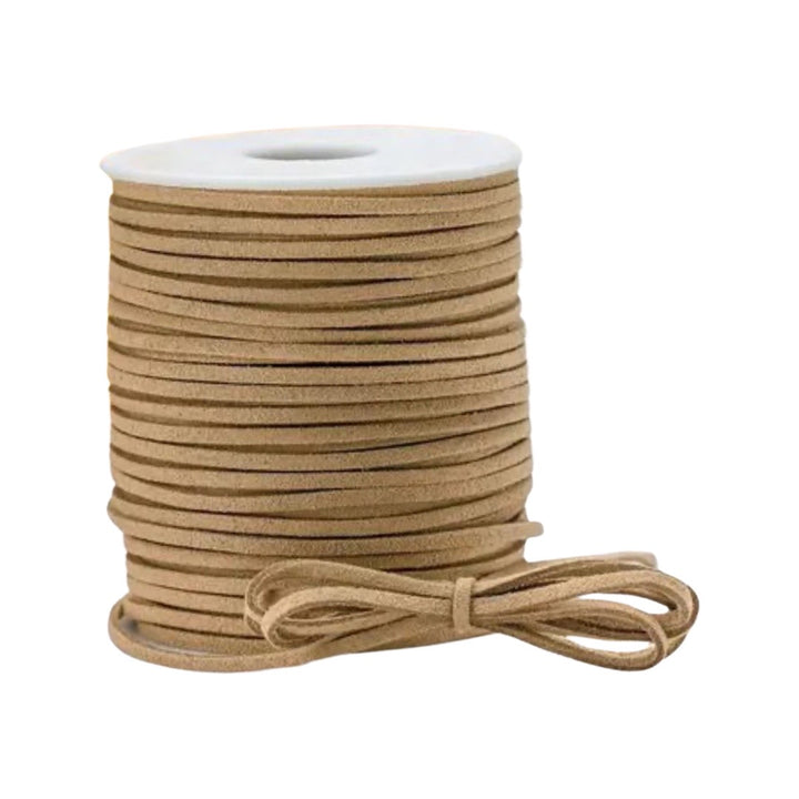 Camel Faux Suede Cord - 5m