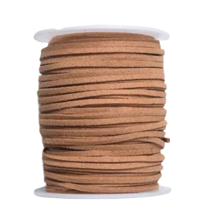 Latte Brown Faux Suede Cord - 5m