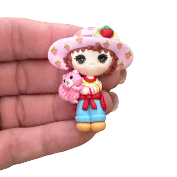 80’s Strawberry Shortcake Bow Clay from Temptress Maker