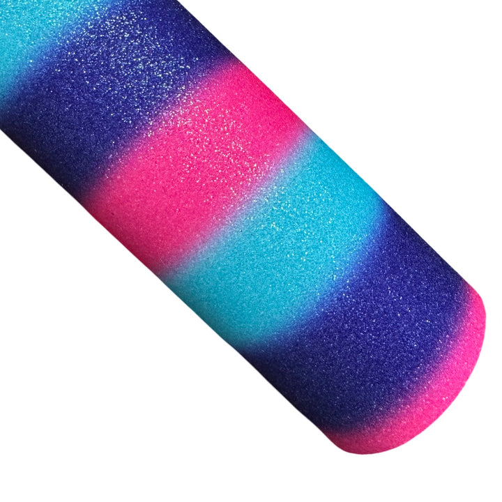 Purple Pink Aqua Rainbow Fine Glitter Sheet
