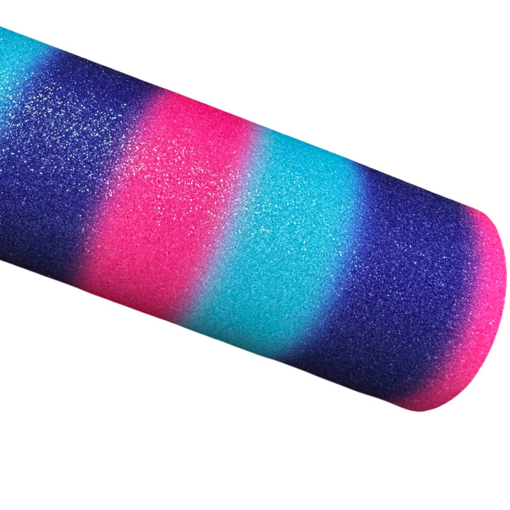 Purple Pink Aqua Rainbow Fine Glitter Sheet