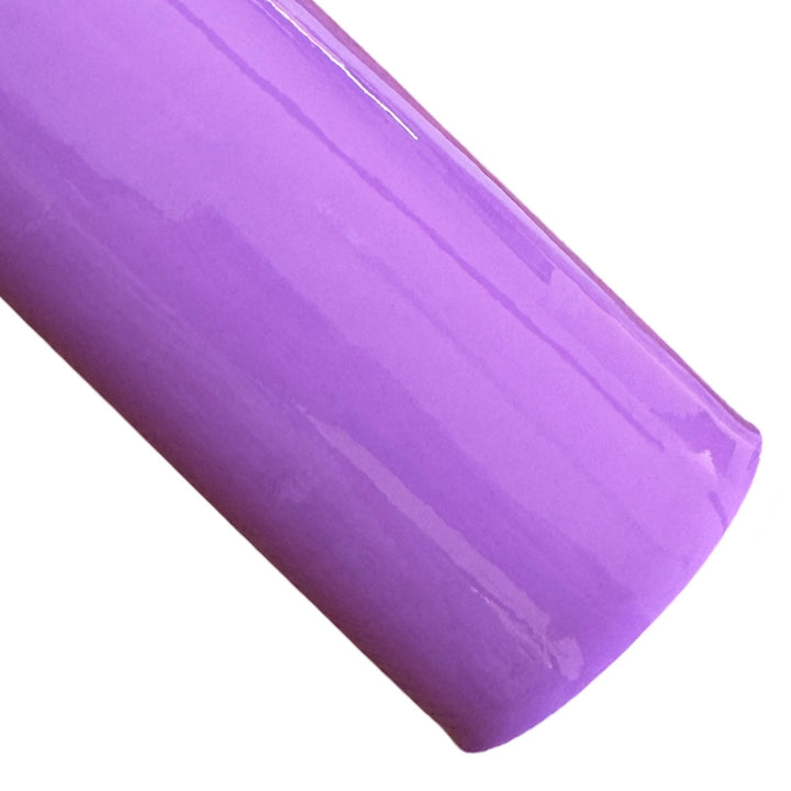Feuille A4 en cuir verni violet, similicuir PU lisse et brillant - 0,75 mm