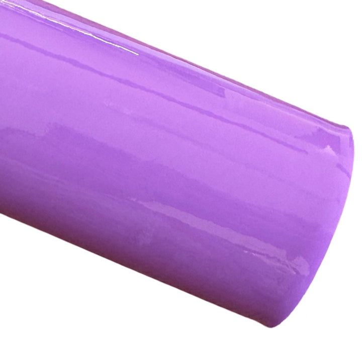Feuille A4 en cuir verni violet, similicuir PU lisse et brillant - 0,75 mm