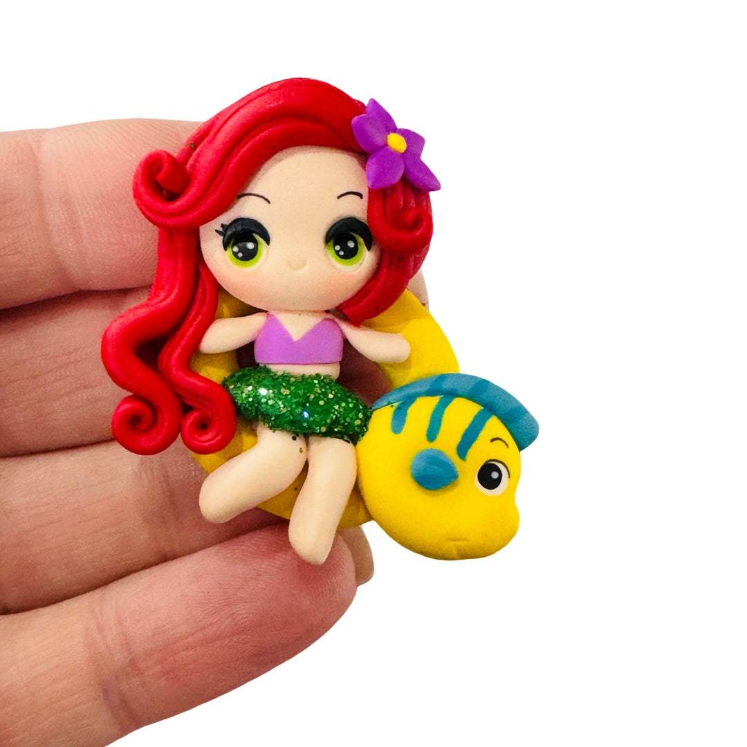 Ariel Princess on Floaty Bow Clays from Temptress Maker