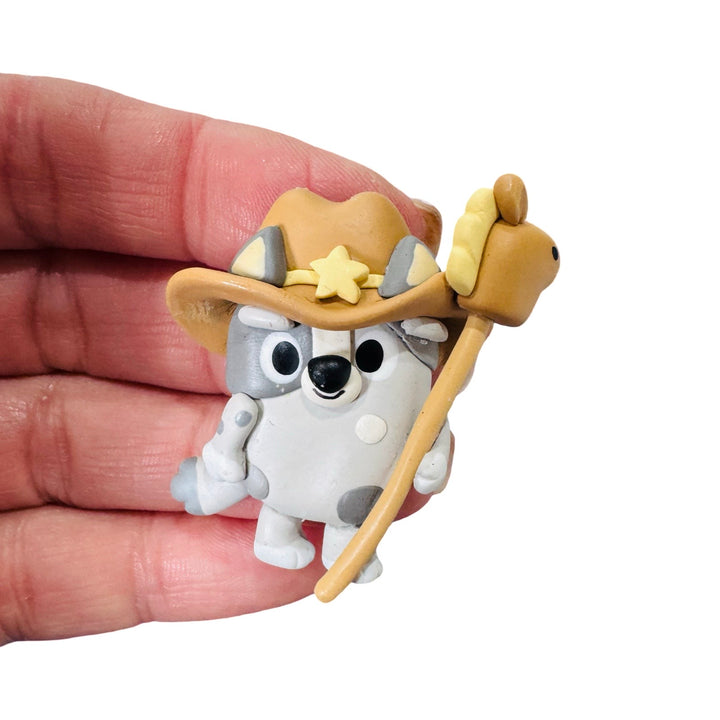 Heeler Pups Cowboys Bow Clays from Temptress Maker