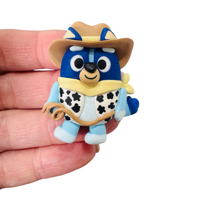 Heeler Pups Cowboys Bow Clays from Temptress Maker