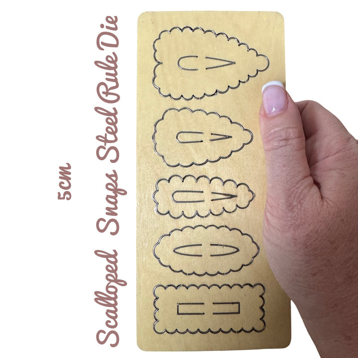 5cm Scalloped Snaps Steel Rule Clip Die - 5 must have shapes!