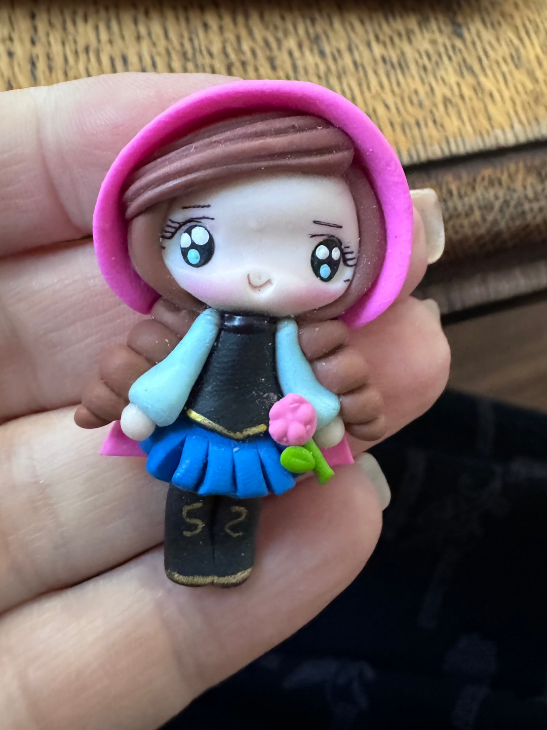 Embellissements en argile Frozen Anna et Olaf Bow