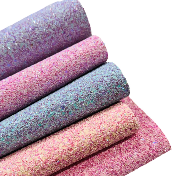 Mermaid Realm Chunky Glitter Leather