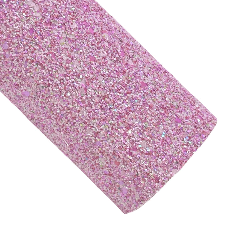 Musk Sticks Pink Chunky Glitter Leather