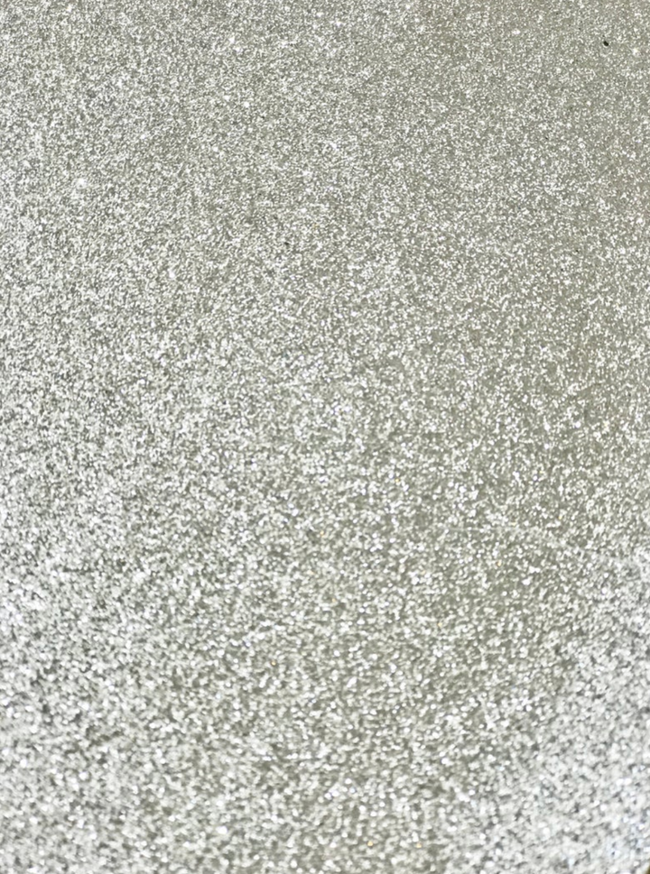 Silver Fine Glitter Leatherette