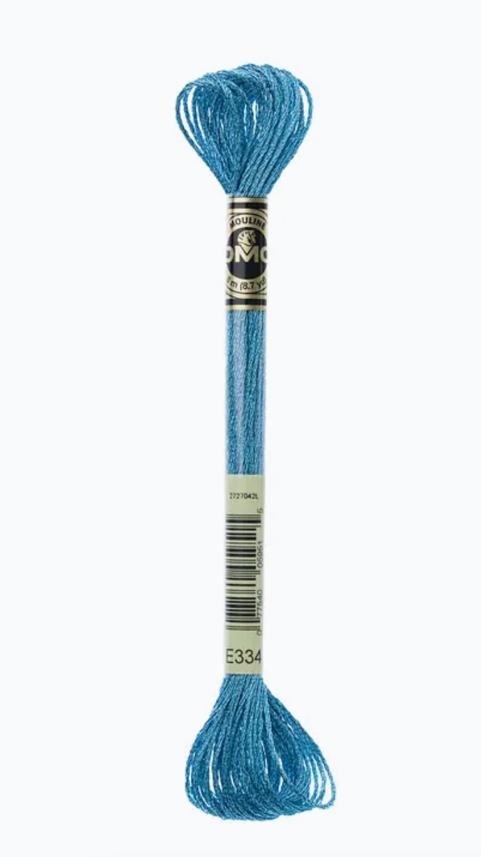 DMC Light Effects Metallic Floss · Light Indigo · E334