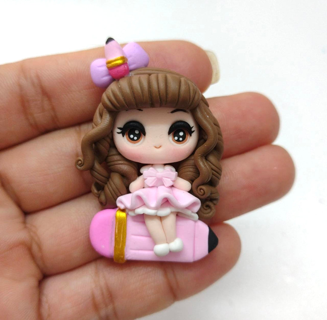 Off to School Bow Clay Embellishment - Gorgeous Maker