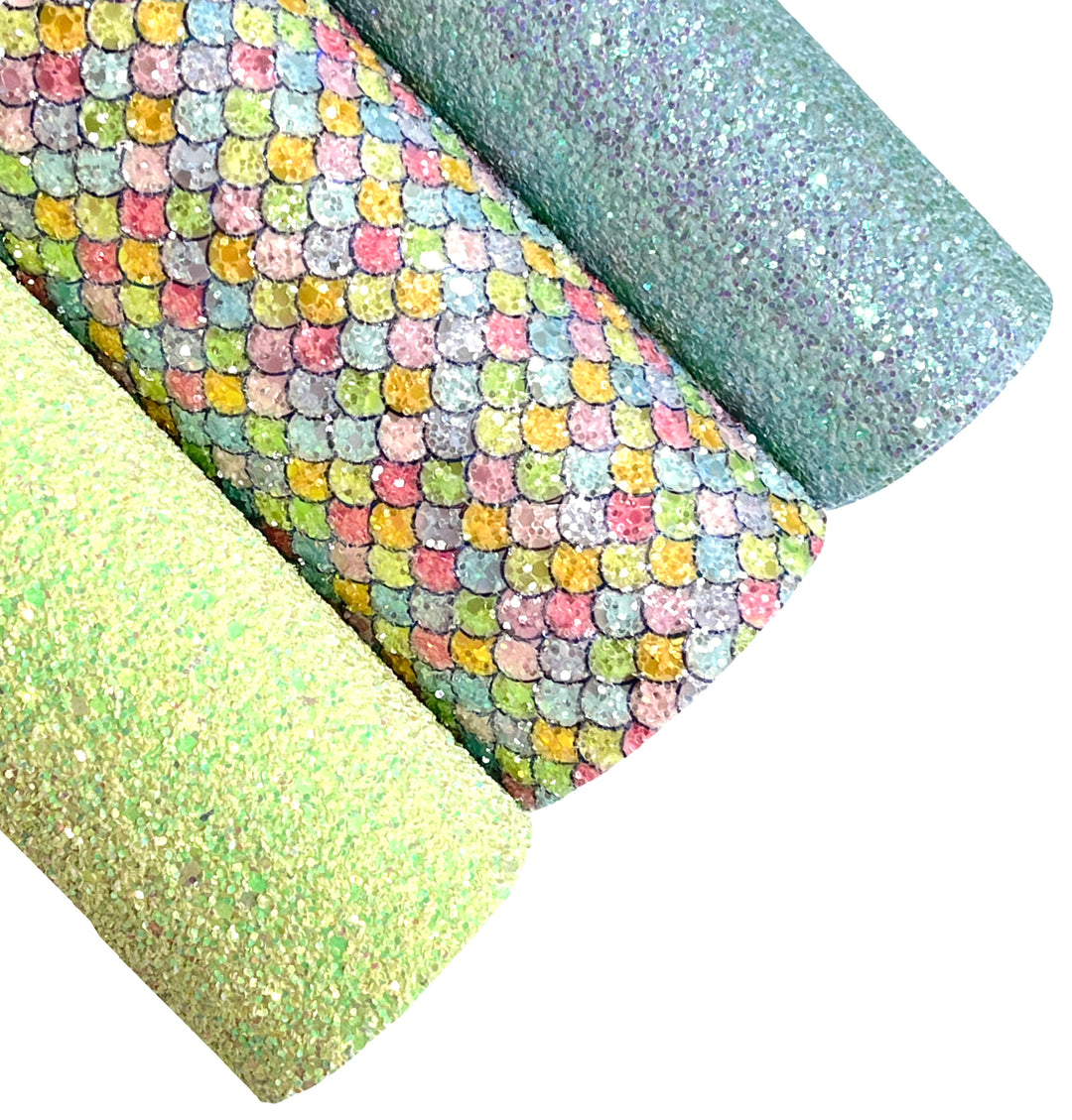 Paquet de paillettes écailles de sirène arc-en-ciel