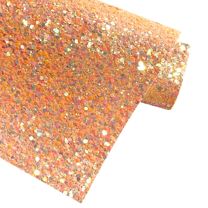 Pêches Holo Chunky Glitter Cuir
