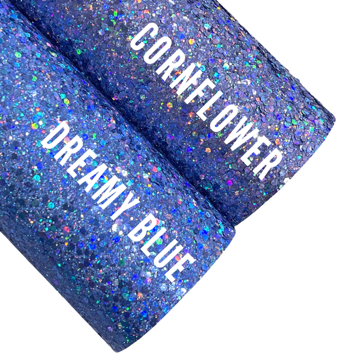 Bleuet Bleu Hologramme Super Chunky Glitter