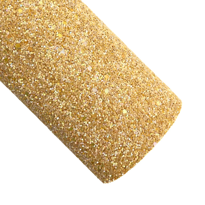 Yellow Belle Chunky Glitter - Ribbed Canvas Rear