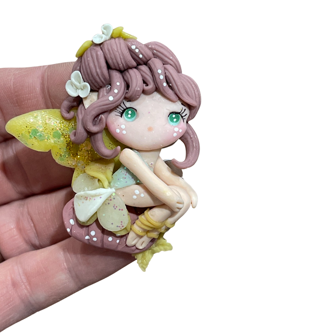 Sitting Fairy Bow Clay from our Enchanted Maker