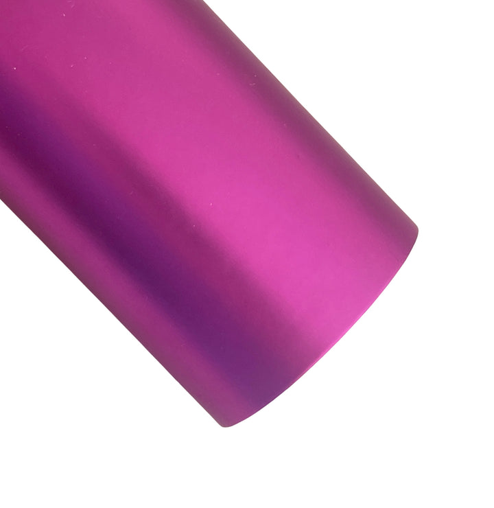 Magenta Matte Metallic Leatherette