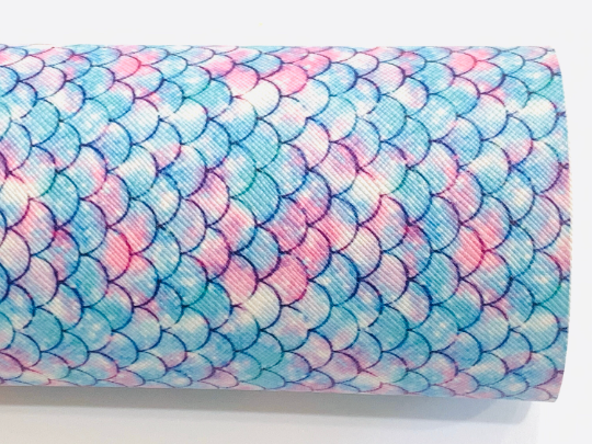 Mermaid Scales Smooth Faux Leather