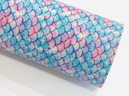 Mermaid Scales Smooth Faux Leather