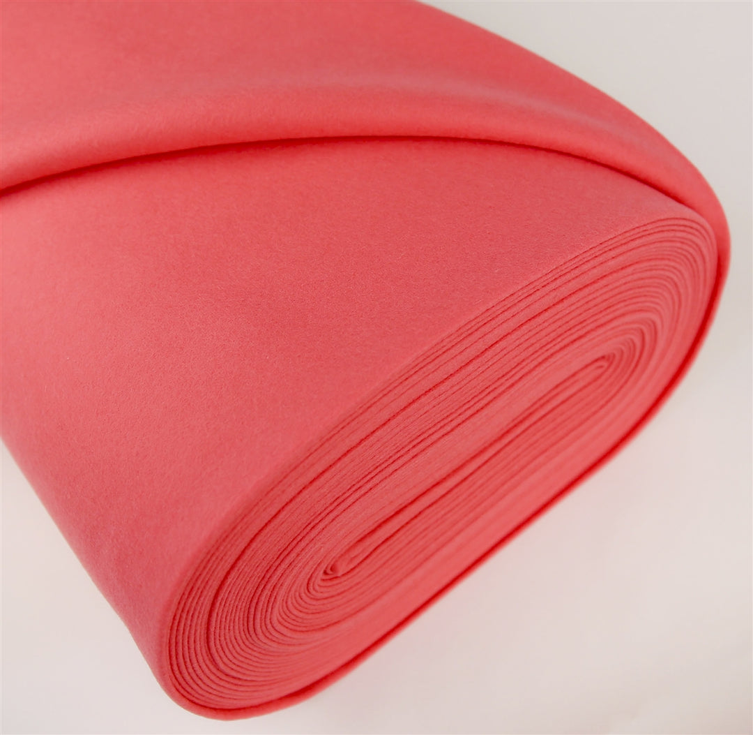 Strawberry 100% Merino Wool Felt