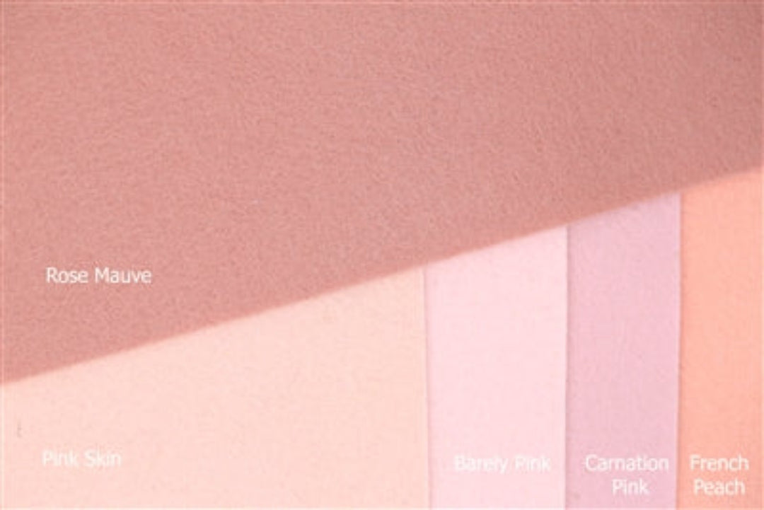 Feutre de laine 100 % mérinos Rose Mauve - NOUVELLE version couleur