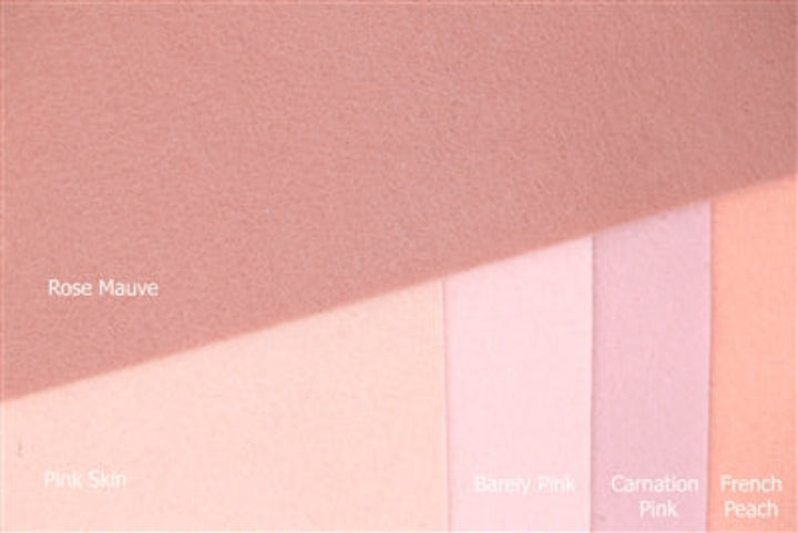 Feutre de laine 100 % mérinos Rose Mauve - NOUVELLE version couleur