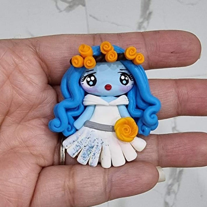 Ghost Bride Bow Clay Embellishment