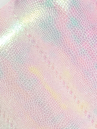 Feuille holographique A4 de changement de couleur de peau de faux animal, épaisseur de 0,8 mm