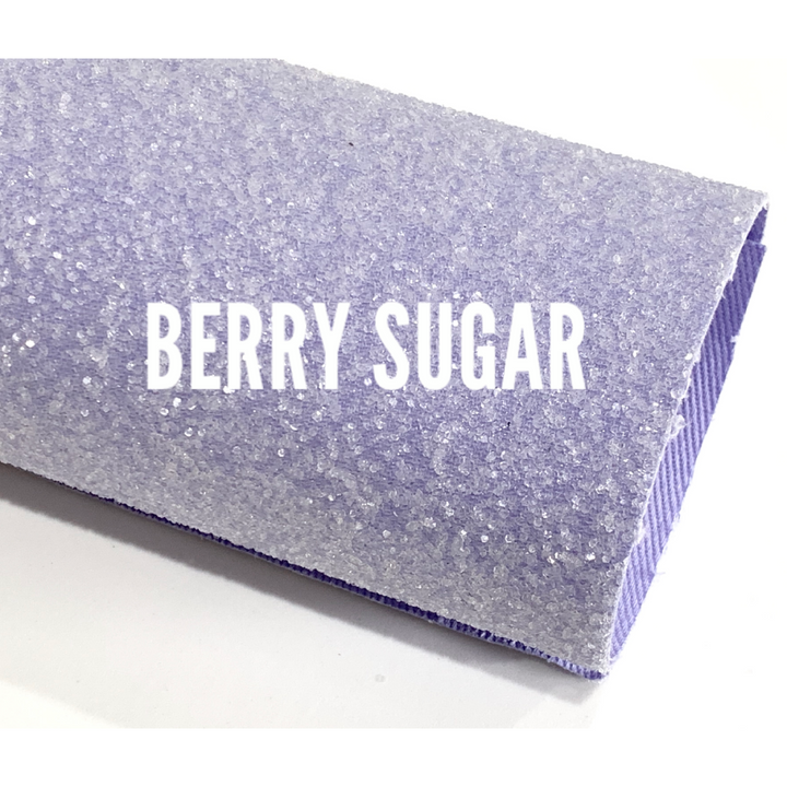 Berry Sugar Chunky Glitter Leather