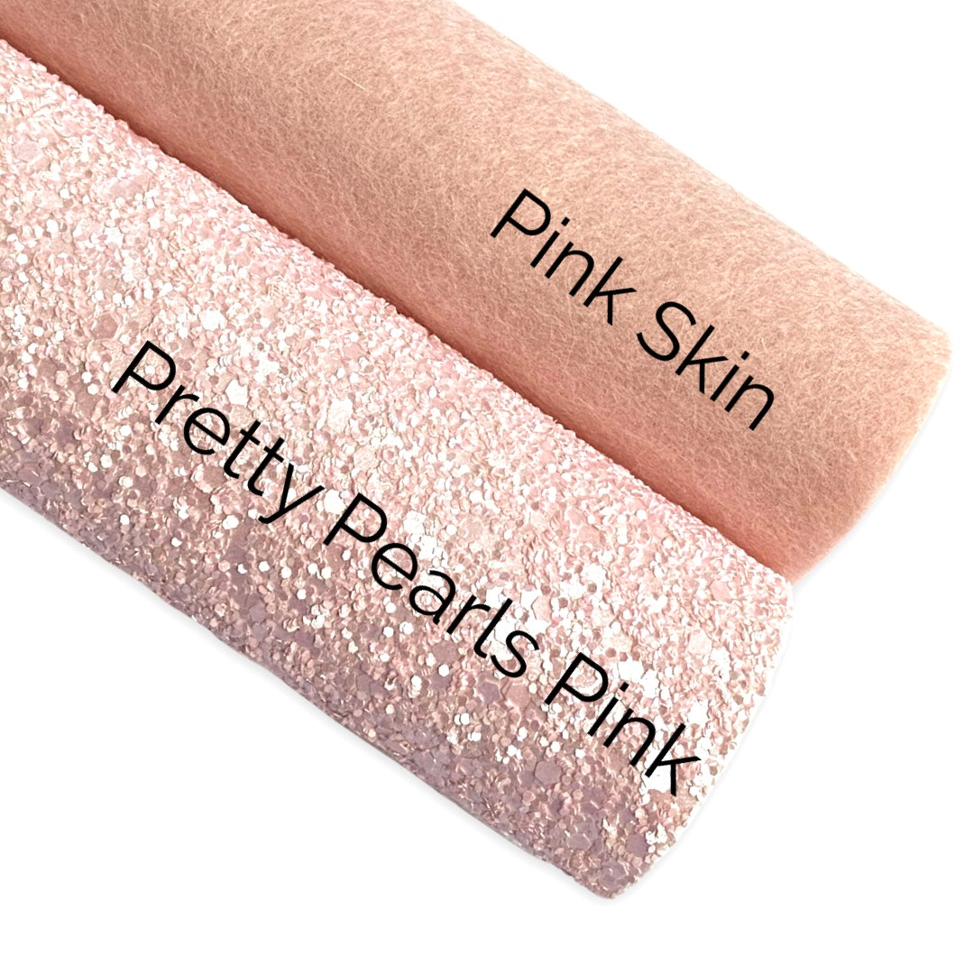 Pink Skin 100% Merino Wool Felt 1mm