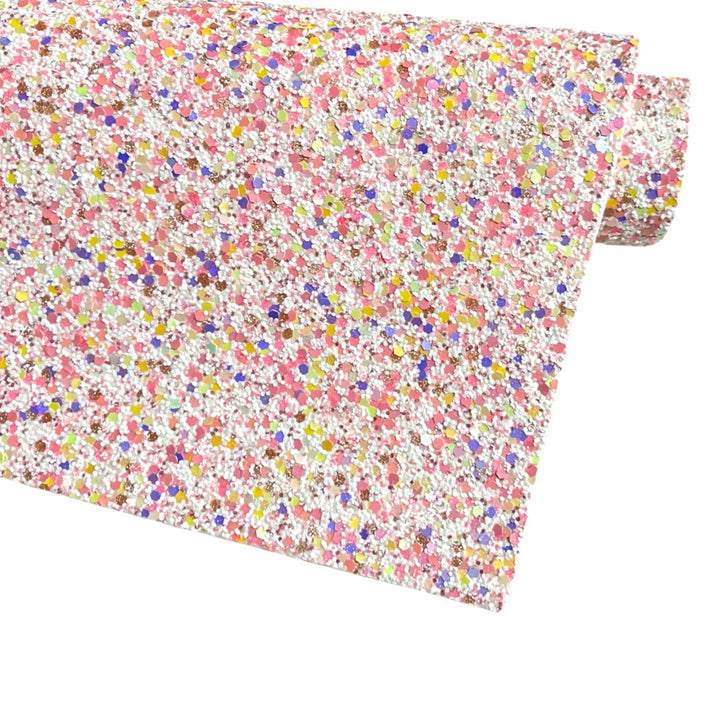 Strawberry Wish Premium Felted Chunky Glitter