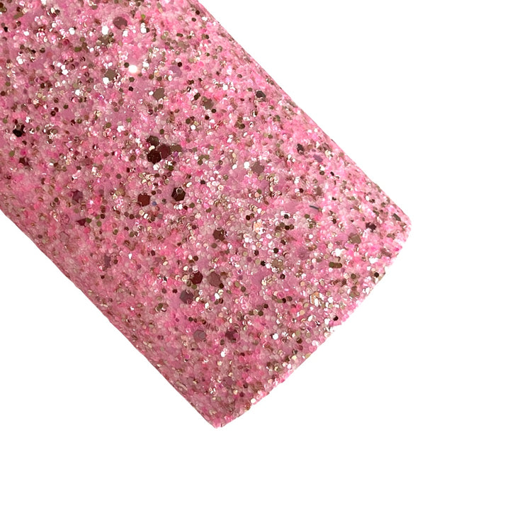 Souhaits de grosses paillettes roses et or rose