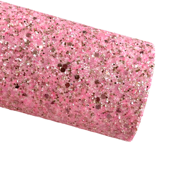 Souhaits de grosses paillettes roses et or rose