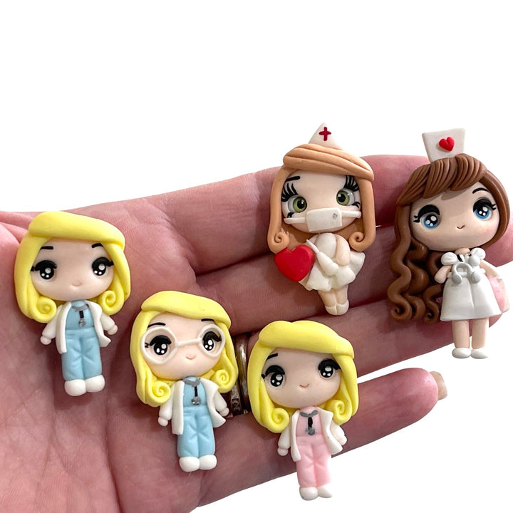 Medical Nurse Bow Clay