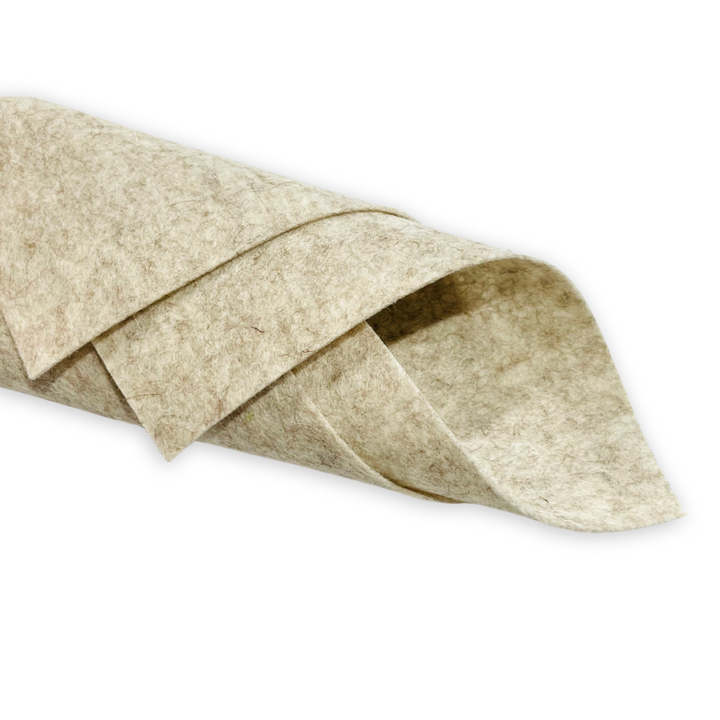 1mm Merino Wool Felt - Heather Beige G-0