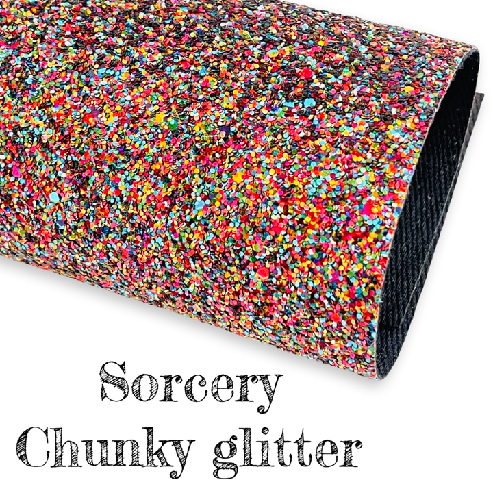 Sorcery Black Chunky Glitter