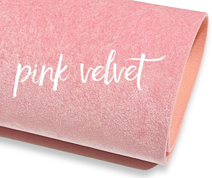 Tissu velours rose épais - Robuste pour les nœuds