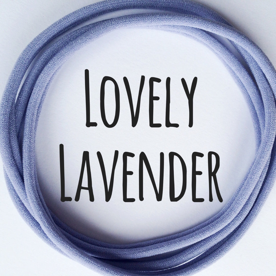LOVELY LAVENDER DAINTIES - Super soft headbands from Nylon Headbands UK