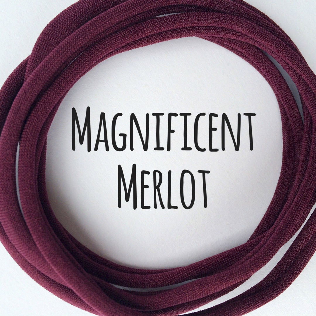 MERLOT Dainties Super soft headbands from Nylon Headbands UK