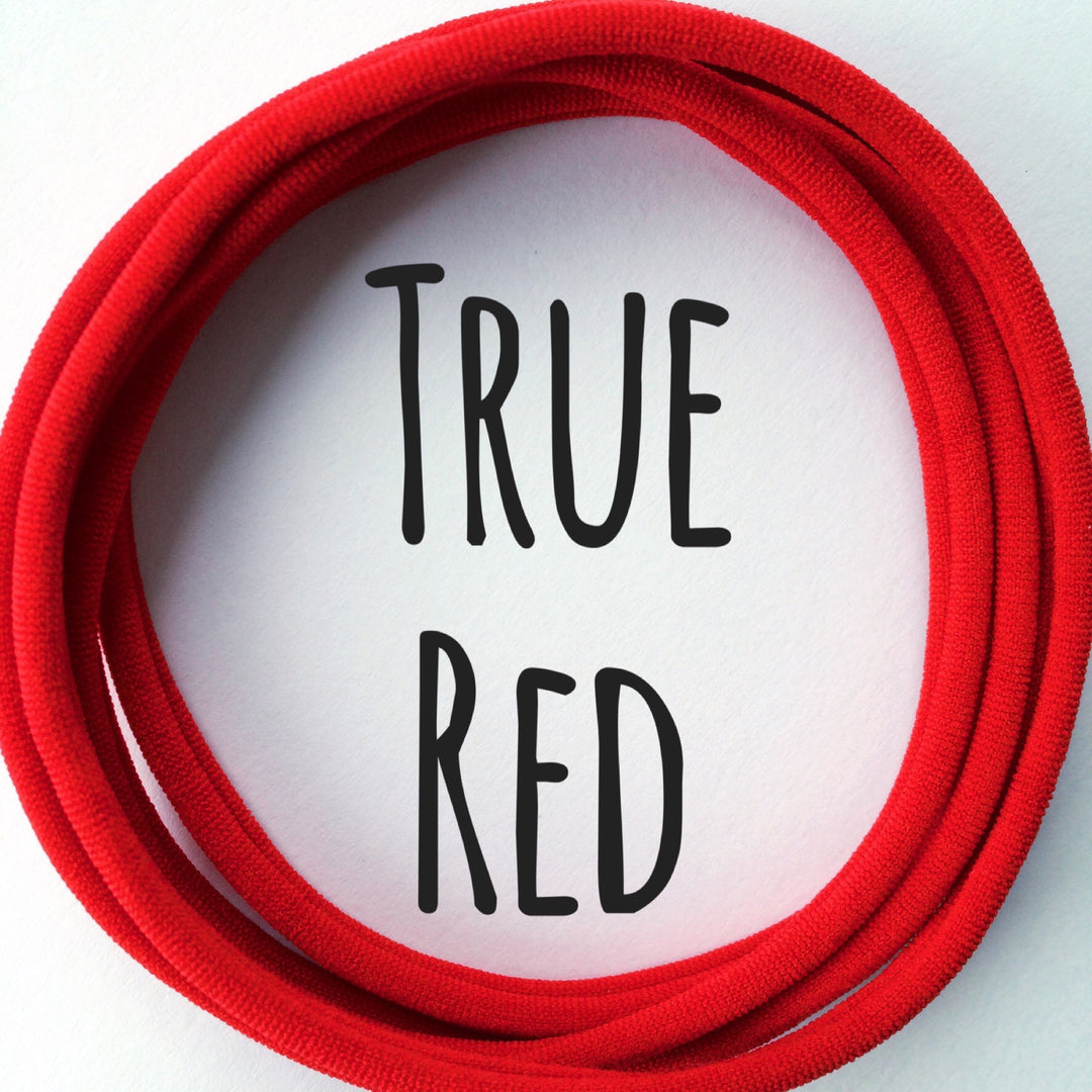TRUE RED DAINTIES - Super soft headbands from Nylon Headbands UK