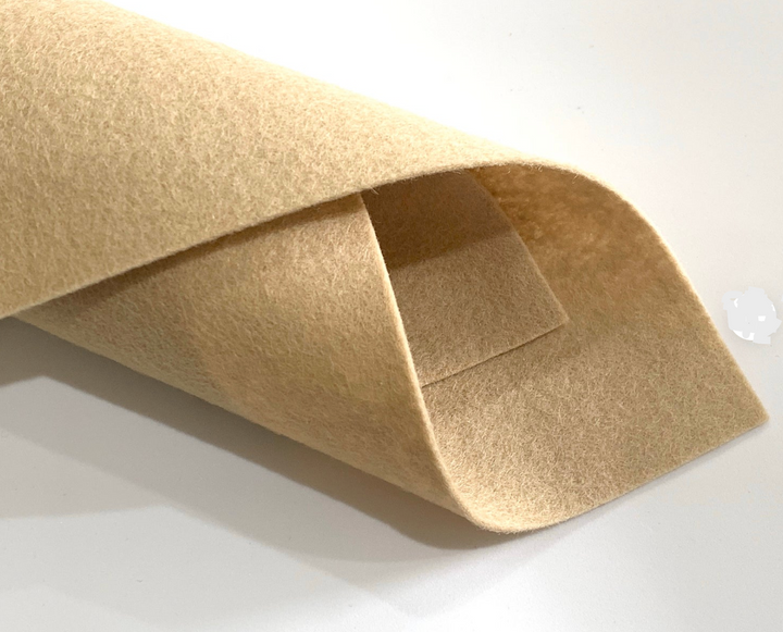 1mm Light Beige Merino Wool Felt A4 Sheet - No. 77- Pure Wool Felt - Australian Merino Wool