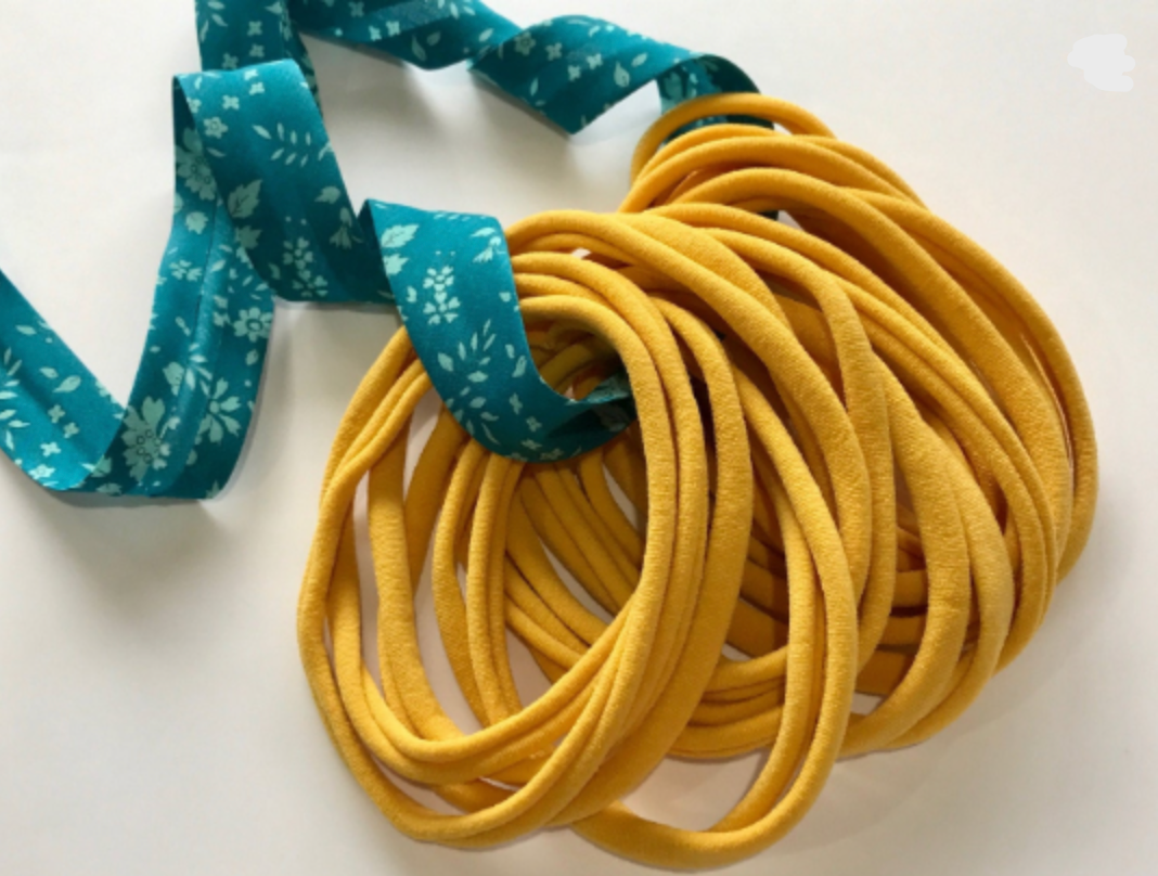 MUSTARD Nylon Headbands, Soft Nylon Bands, Baby Headbands, DIY Bows, Hair Bow Supplies, DIY Supplies, One Size Fits Most Headbands