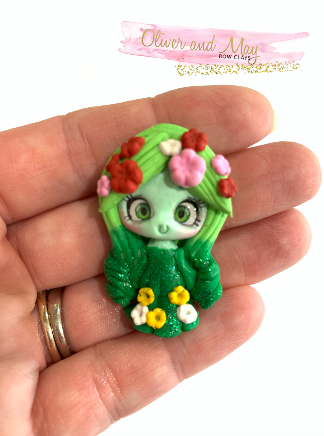 Island Goddess Clay Embellishment